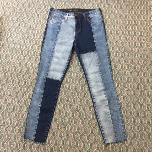 STS Blue Denim - STS Blue High Waisted Skinny Jeans with Raw Hem